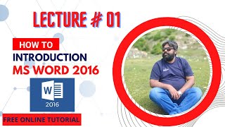 Learning MS Word 2016 | Full Course in Urdu/Hindi | Lecture # 01 | #msword2016 #aqsgaming screenshot 2