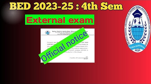 B.ed 4th sem practicum exam notice published🔥/ bsaeu