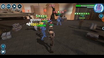 [3v3] Iden Fails but JTR/BB-8/R2-D2 wins vs. CLS/Chewpio/C-3PO (O buffs, AB, 200% D): 35 banners