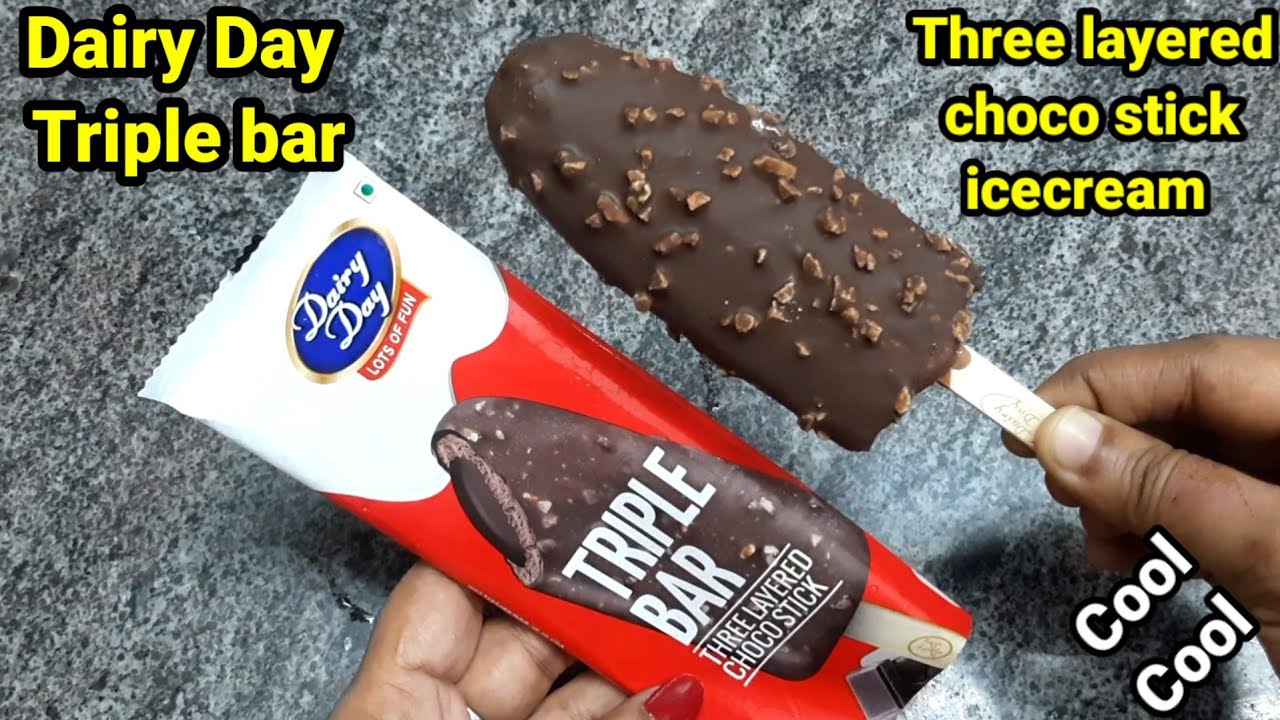 Dairy day triple bar three layered choco stick icecreamdairy day ice