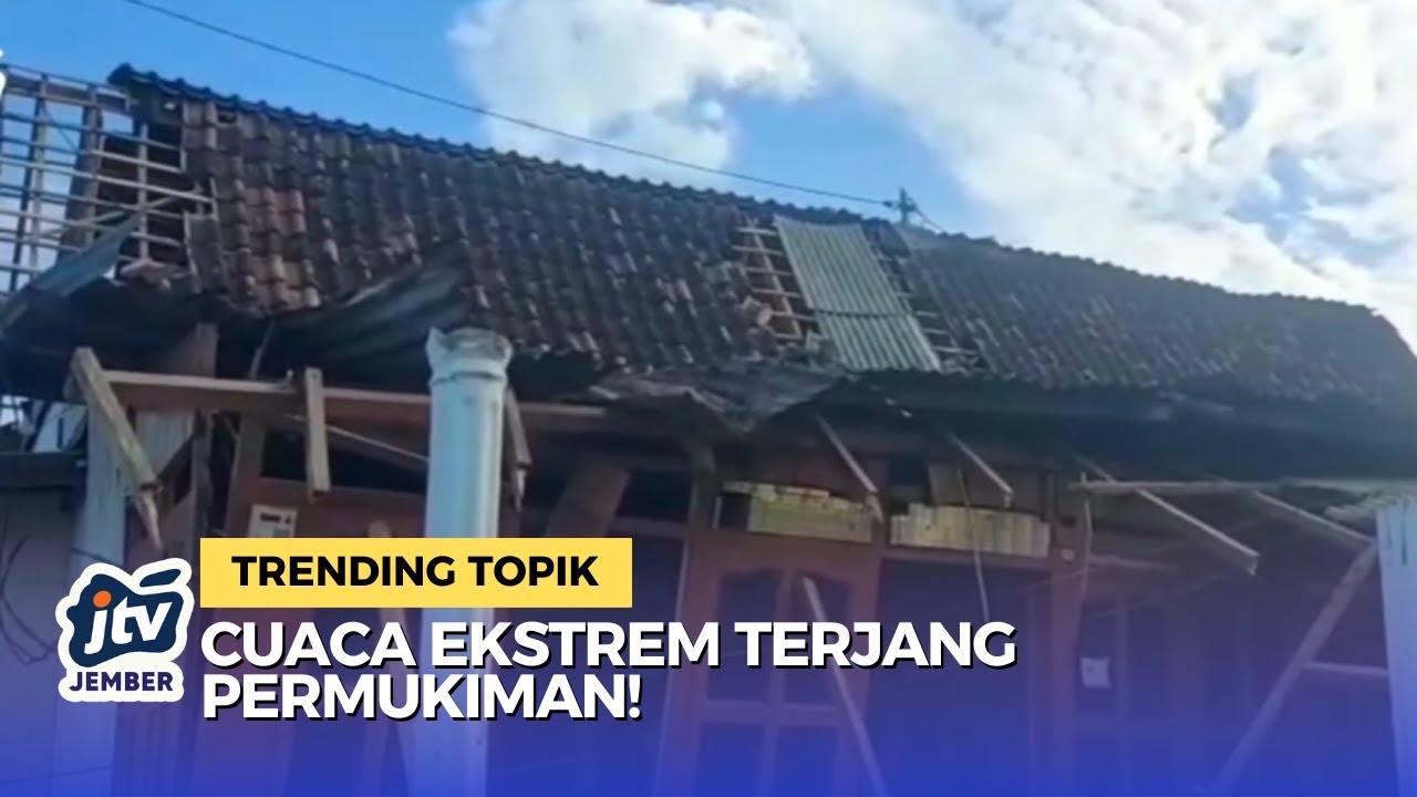Angin Puting Beliung Terjang Situbondo, 16 Rumah dan Warung Rusak