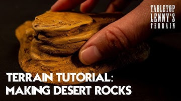TERRAIN TUTORIAL: Making Desert Rock Terrain // #wargaming #tabletop #terrain