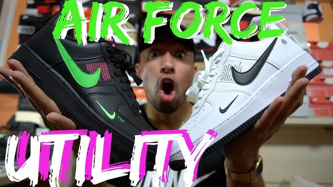 Nike Air Force 1 Hoops black  Nike Air Force 1 Hoops negro con verde 