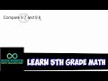 Learn 5th Grade Math - Compare 9.7 and 9.6 (Inequalities)