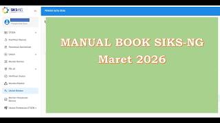 MANUAL BOOK SIKS-NG | March 2026