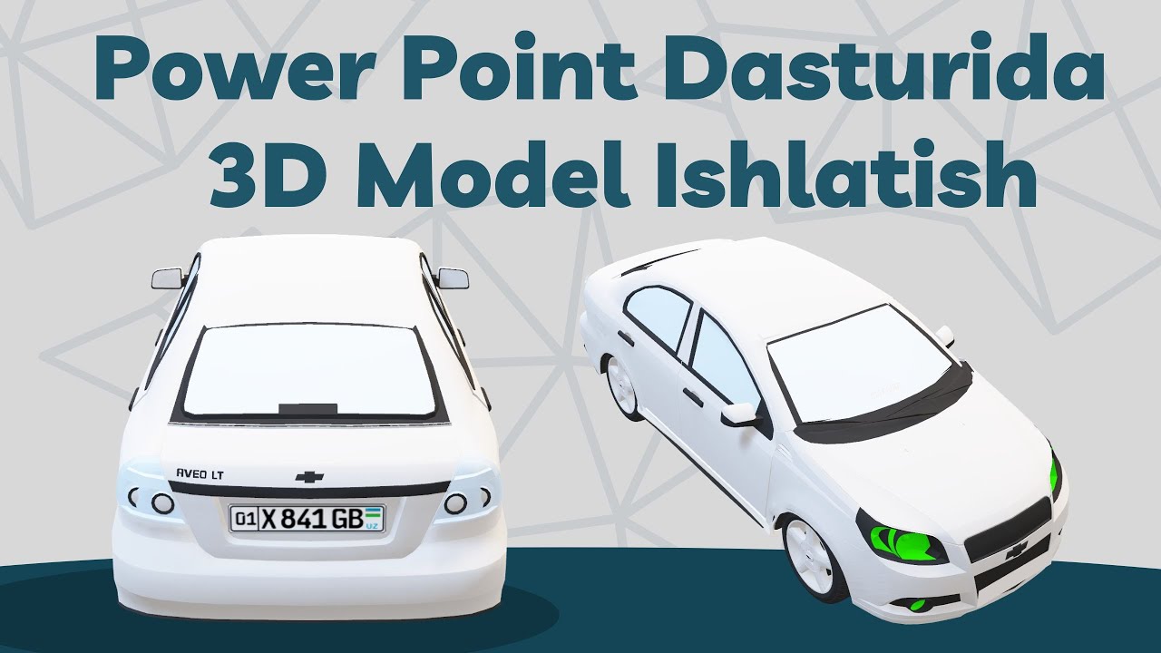 POWER POINT DASTURIDA 3D MODEL ISHLATISH || PREZENTATSIYADA 3D ANIMATSIYA BERISH