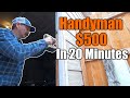 Handyman $500 In 20 Minutes | Can You Do This? | THE HANDYMAN |