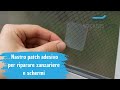 Video: Nastro Patch Ripara Zanzariere Adesivo Telato con Tessuto Fibra di Vetro