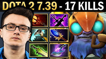 Tinker Gameplay Miracle with 17 Kills and Scythe - Dota 7.39