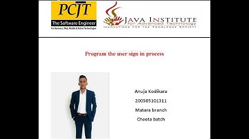 Sign In input validation | WEB Programming | Java Institute