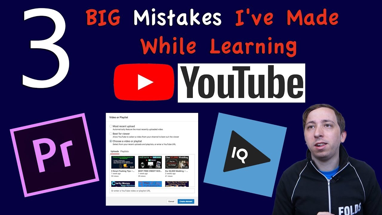 YouTube Beginner Mistakes: 3 Things I Wish I Knew Sooner - YouTube