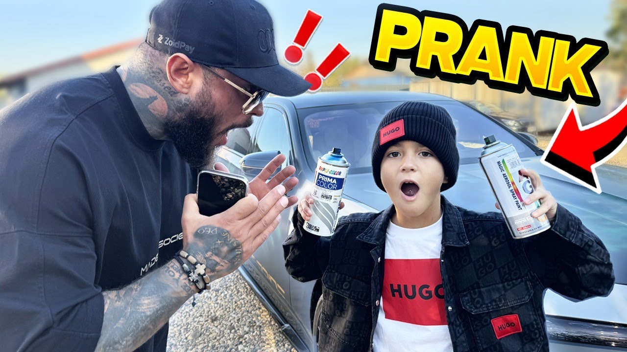 II DISTRUG MASINA TATALUI MEU !! PRANK !!