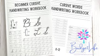 BEGINNER CURSIVE & WORDS HANDWRITING WORKBOOKS ● LOOK INSIDE/FLIP THROUGH ● HOMESCHOOL CURRICULUM