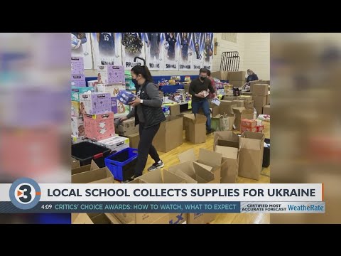 Madison Country Day School students collect donations for Ukrainian refugees