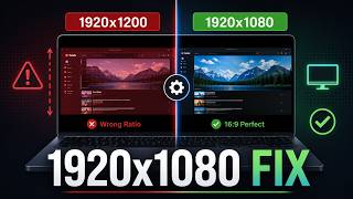 How to Change Laptop Screen Resolution From 1920x1200 to 1920x1080 in Windows 10 and Windows 11.