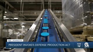 Biden invokes Defense Production Act for formula shortage