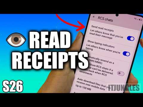 How to Turn On/Off Google Messages Read Receipts on Galaxy S26