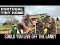 Minimalist Tiny House Living in Portugal - Vegetable Garden Included!