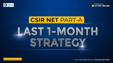 Last 1 Month Strategy For CSIR NET Exam Mp4