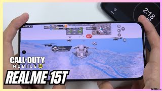 Realme 15T Call of Duty Mobile Gaming test CODM | Dimensity 6400 Max, 120Hz Display