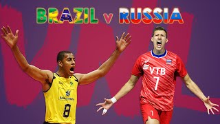 BEST MOMENTS | RUS vs BRA | VNL 2018