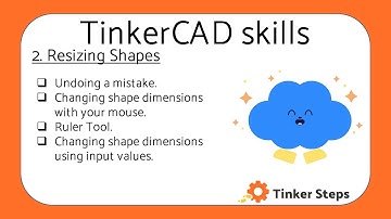(2) Resizing shapes in TinkerCAD
