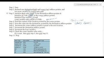 Exp3|An embedded c program to transfer a block of data from external memory to another location