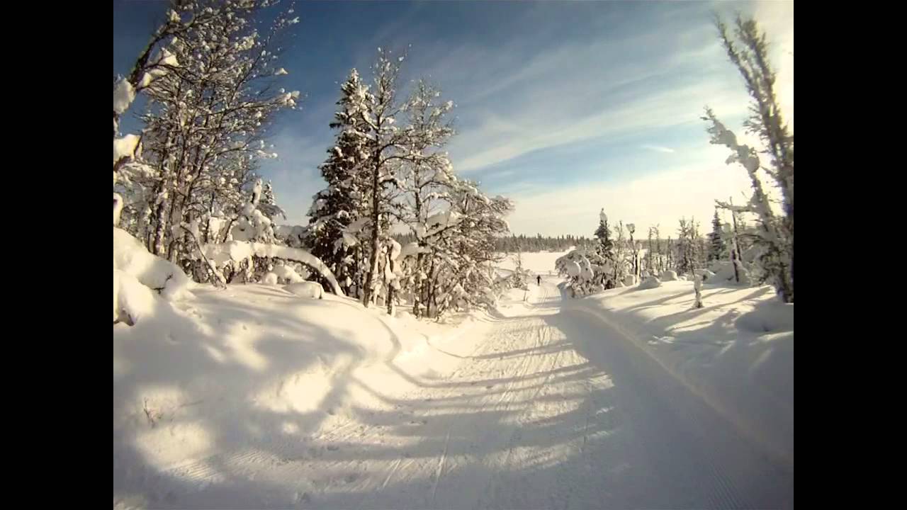 On the lysløype and blue løype at gålå