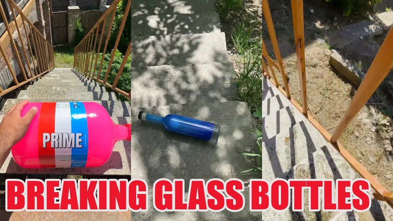 Crushing Soft & Crunchy Things 🔥 Breaking Glass Bottles and Balloon Drops 