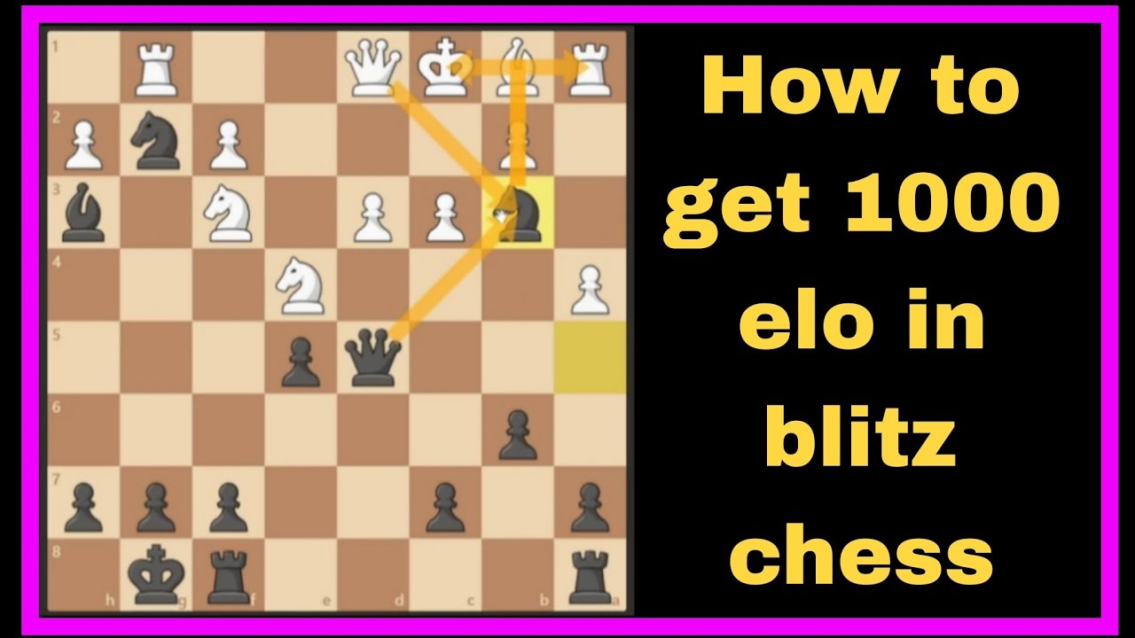 How to get 1000 elo in blitz chess 