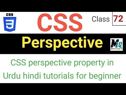 CSS perspective properties || Urdu tutorials for beginner