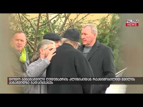 დოდო გუგეშაშვილი ღუდუშაურის კლინიკიდან რეანიმობილით შვილის პანაშვიდზე გადაიყვანეს