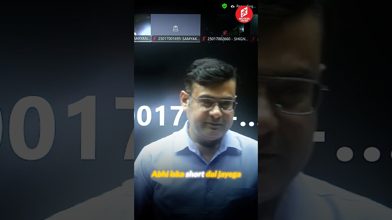 🎯🔥 Sir, Eska Bhi Short Dal Jayega? | JH Sir’s Epic Reply | Motion Online 