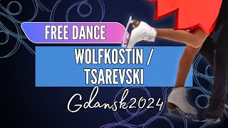 Katarina Wolfkostin Dimitry Tsarevski Usa Junior Ice Dance Free Dance Gdansk 2024