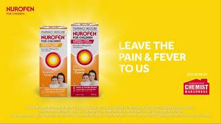 Nurofen for Children - up to 8 hour fever relief that can be taken on empty tummies^ Resimi