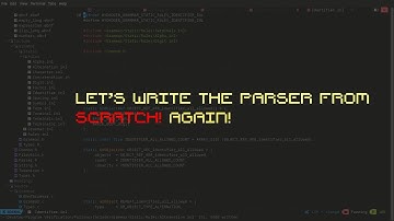 Rewriting The Parser From Scratch (AGAIN!)