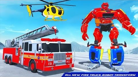 Fire Truck Robot Car Game  | Transformer Game | Android Gameplay