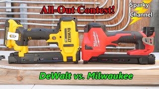 Famous Milwaukee vs DeWalt Cable Stapler All-Out Contest! in 4K Wealth