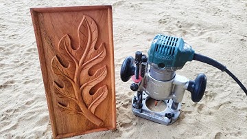How to CARVE a LEAF🌿 in wood {Relief Carving for BEGINNERS}