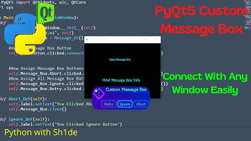 PyQt5 Custom Message Box with UI files | Python PyQt5