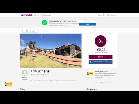How To: Create your JustGiving Fundraising Page