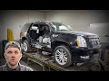 Can This  Cadillac Escalade Be Saved? | Side Hit Repair
