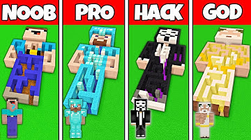 Minecraft Battle: NOOB vs PRO vs HACKER vs GOD SKIN STATUE MAZE BUILD CHALLENGE