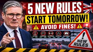 🚨 FINAL WARNING FOR UK DRIVERS: 5 NEW HIGHWAY RULES START TOMORROW ⚠️ AVOID FINES