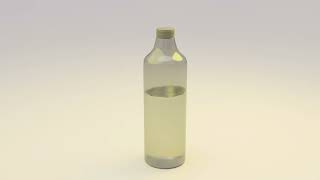 Making a simple Water bottle animation in Blender