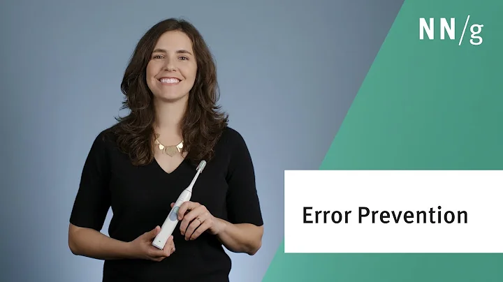 Usability Heuristic 5: Error Prevention