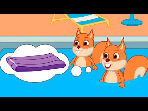 Bridie Squirrel - Colchão de ar Animé Desenho Infantil em Português Brasil