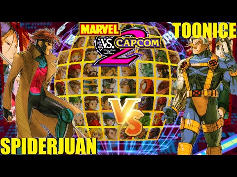 MvC2 Mvci Umvc3 SPIDERJUAN vs TOONICE (Fightcade)