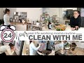 24 HOUR CLEAN WITH ME  - CLEANING LAUNDRY COOKING GROCERY SHOPPING & ORGANIZING