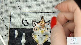Flosstube  #9/2026 #stitchwithme  #asmr Evelina By Anita Inverarity #geckorouge